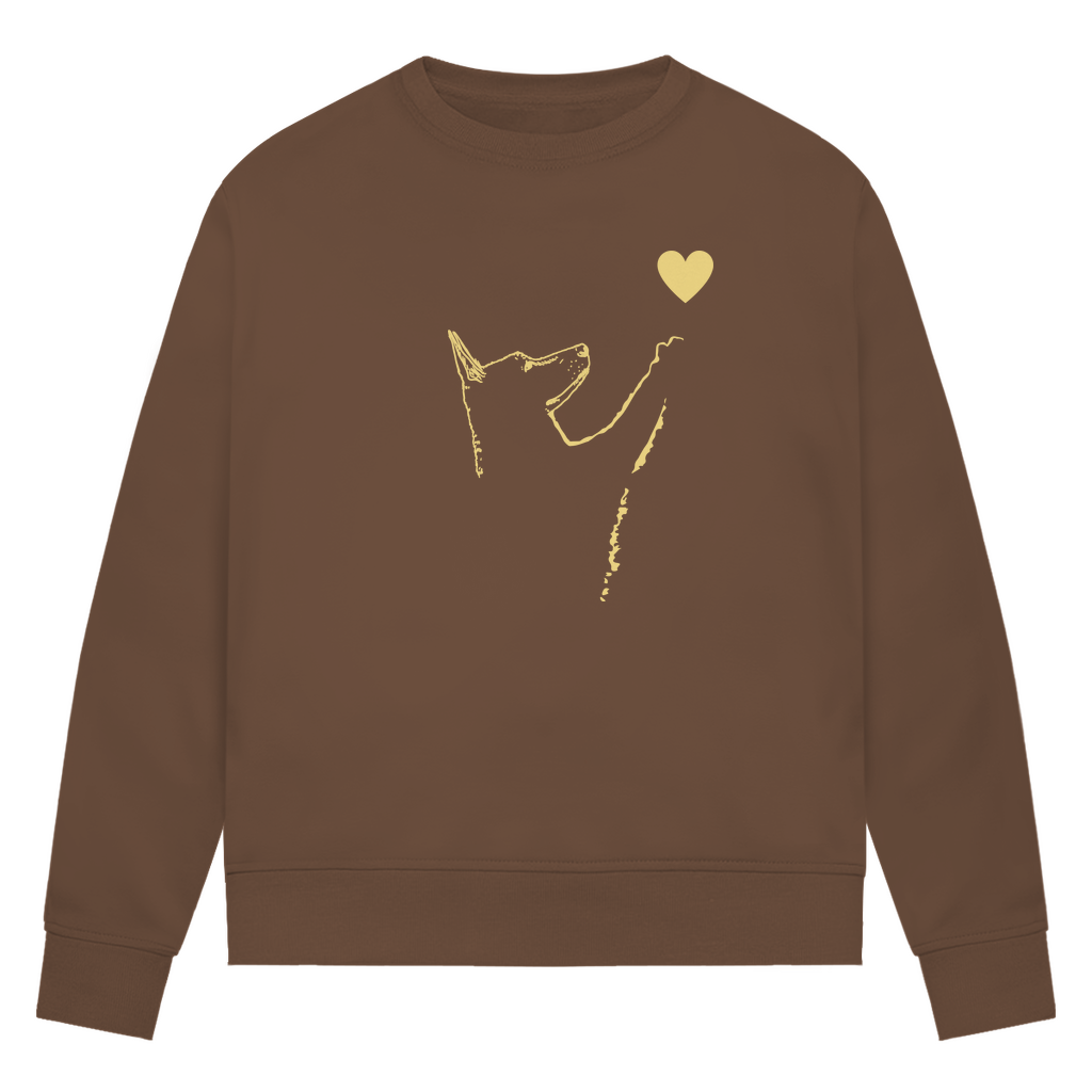 Liebe Hund - Bio-Sweatshirt für Damen