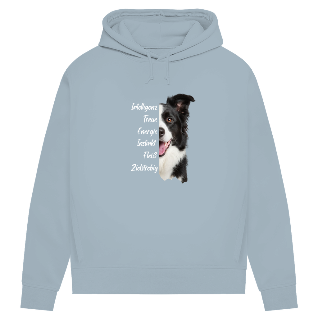Border Collie- Bio-Hoodie für Damen