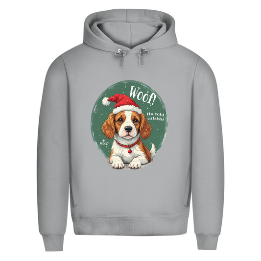 Wuff und Weihnachten - Bio-Hoodie für Herren