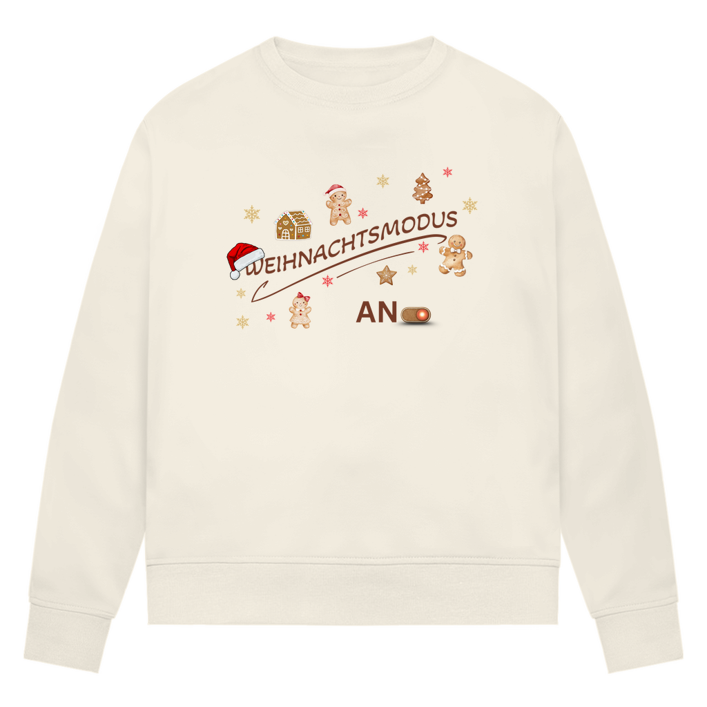 Weihnachtsmodus - Bio-Sweatshirt für Damen