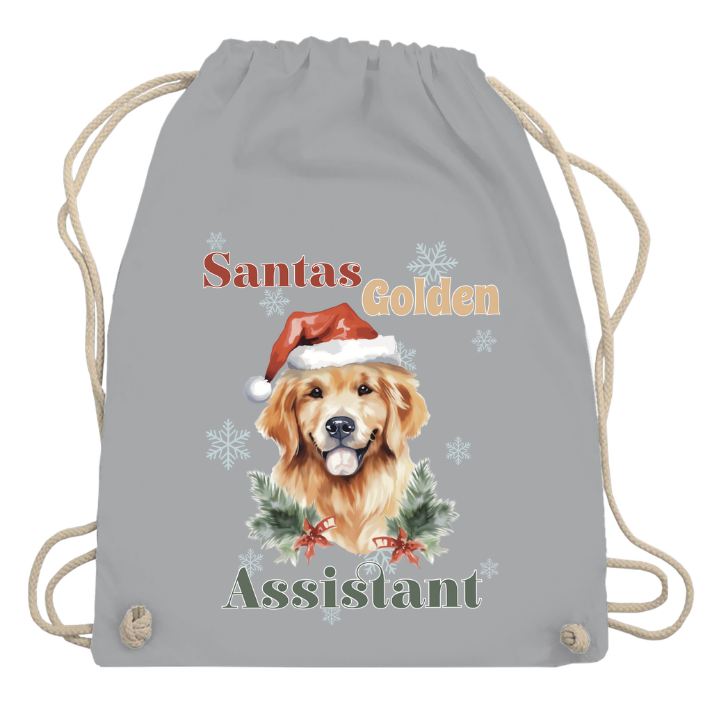 Santas Golden Assistant - Turnbeutel