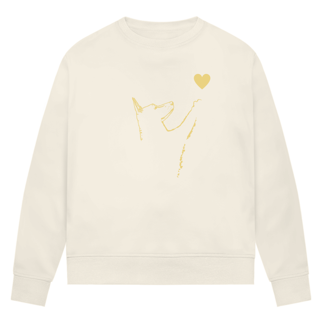 Liebe Hund - Bio-Sweatshirt für Damen