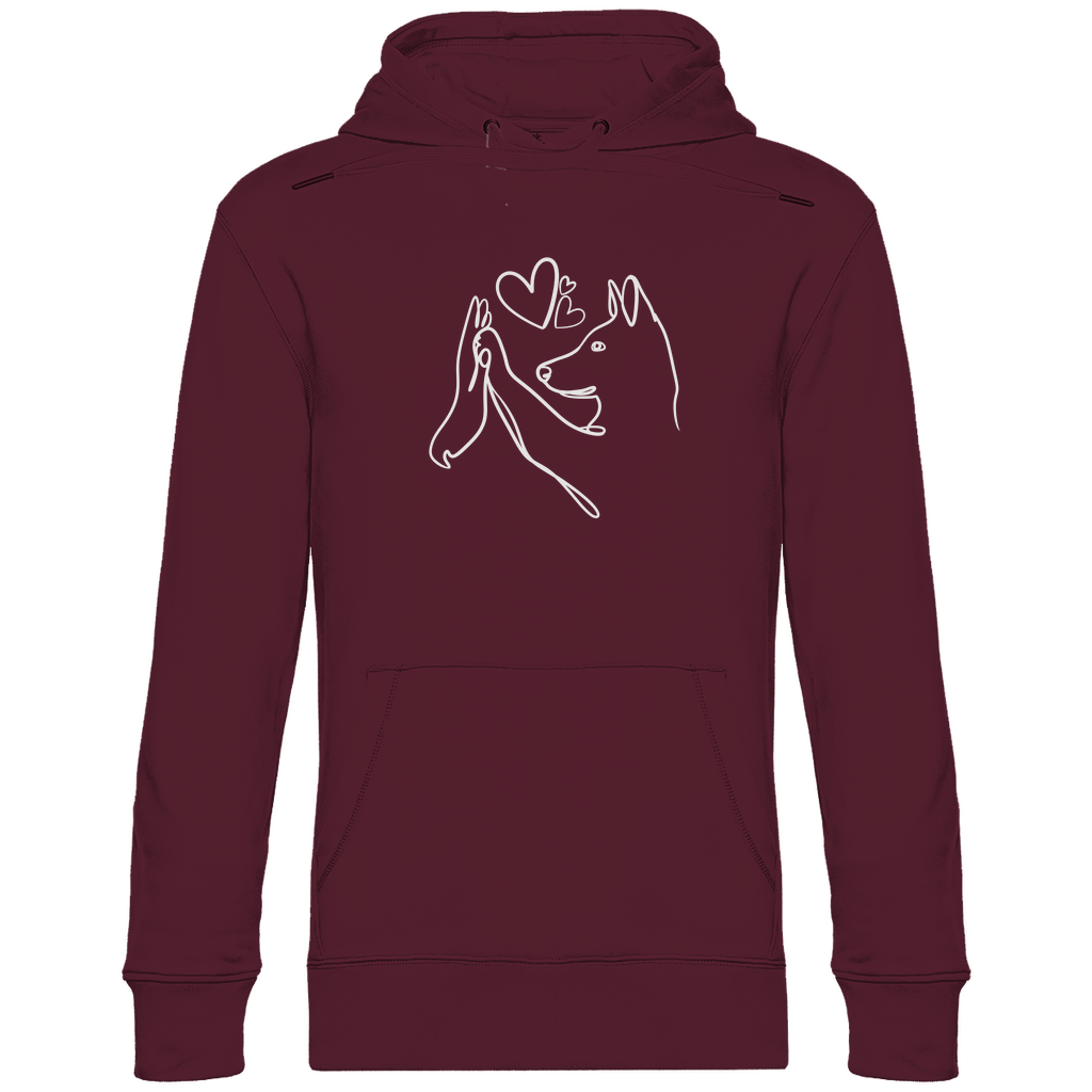 Wahre Liebe Stehohren - Bio-Hoodie für Herren