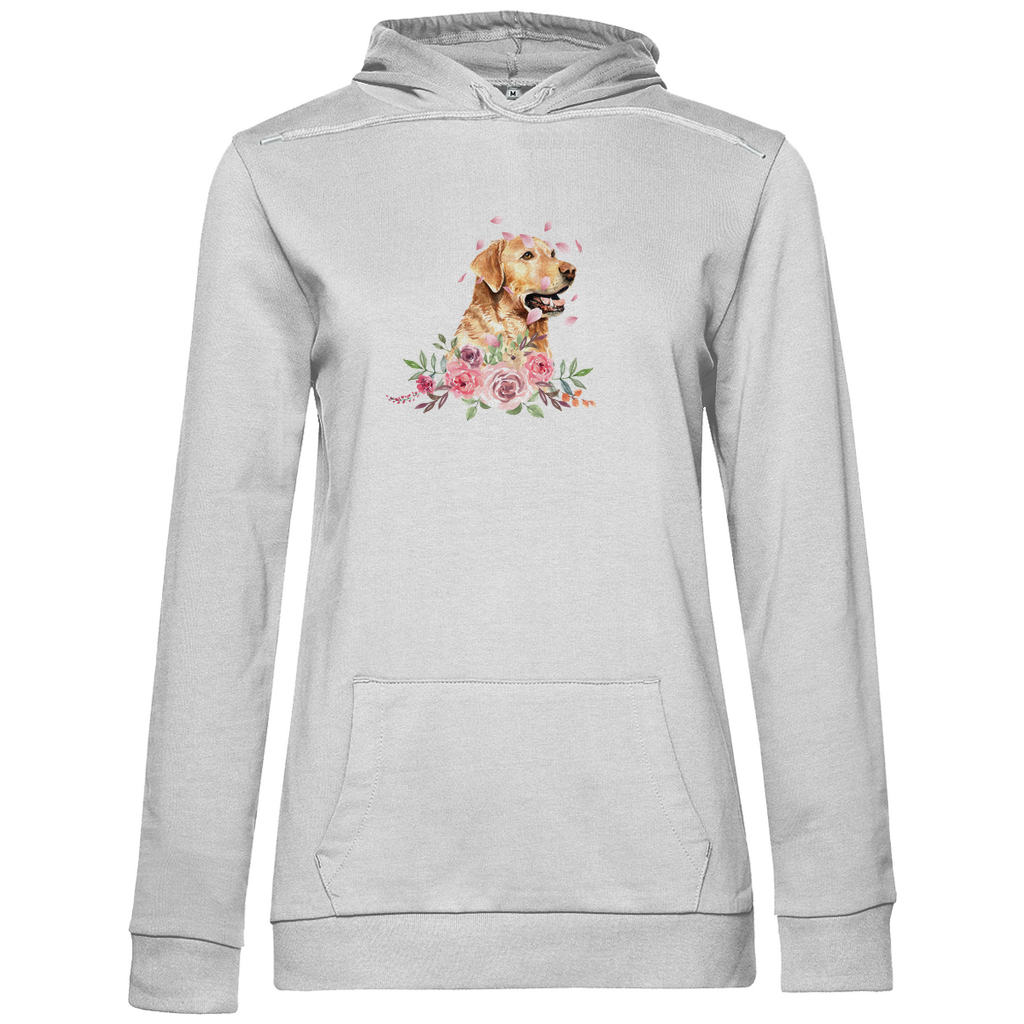 Flower Labrador - Hoodie für Damen