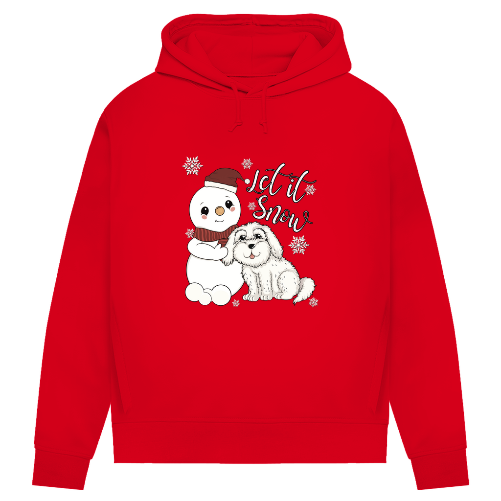 Let it snow- Bio-Hoodie für Damen