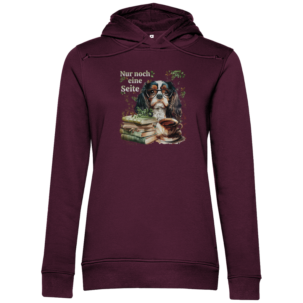 Bücherwurm - Bio-Hoodie für Damen