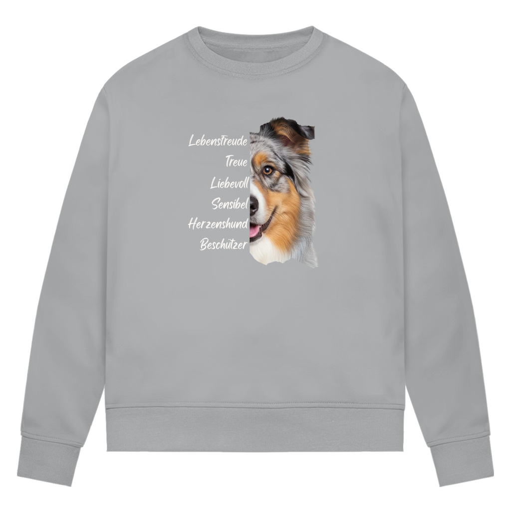 Australian Shepherd - Bio-Sweatshirt für Damen