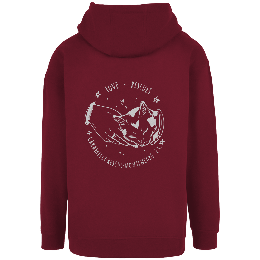 Love Rescues - Unisex Oversize Hoodie | Caramelli | Beidseitig |Winter Kollektion