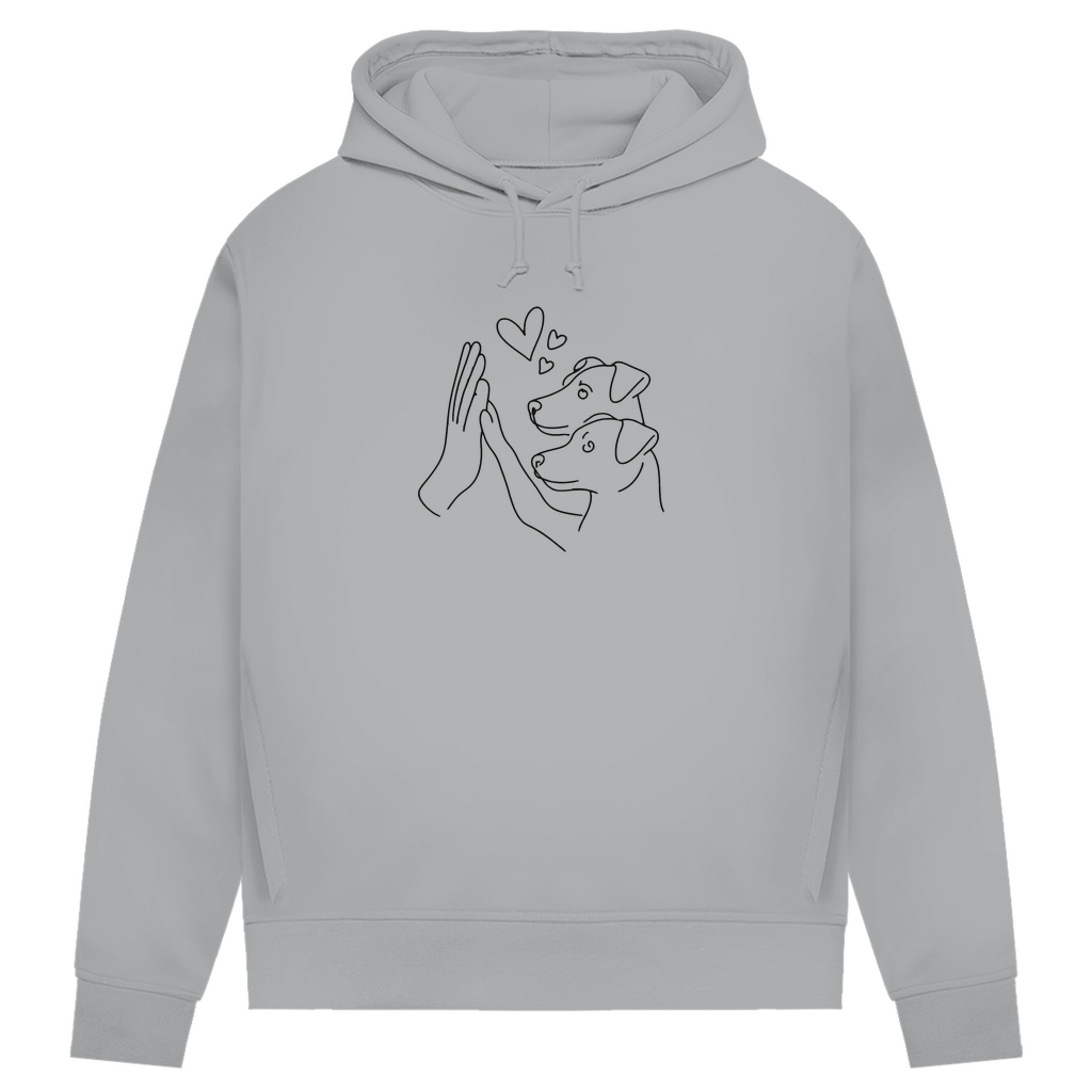 Doppeltes Glück - Bio-Hoodie für Damen