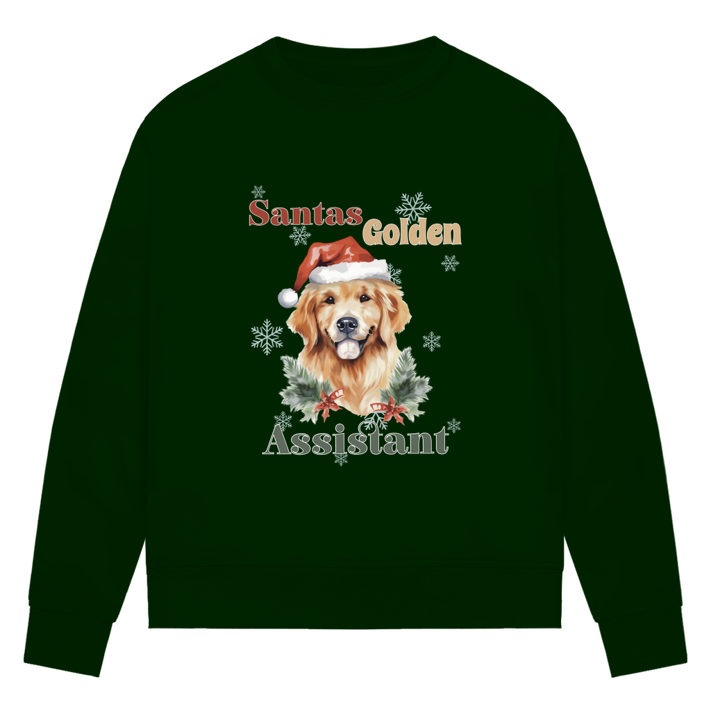 Santas Golden Assistant - Bio-Sweatshirt für Damen