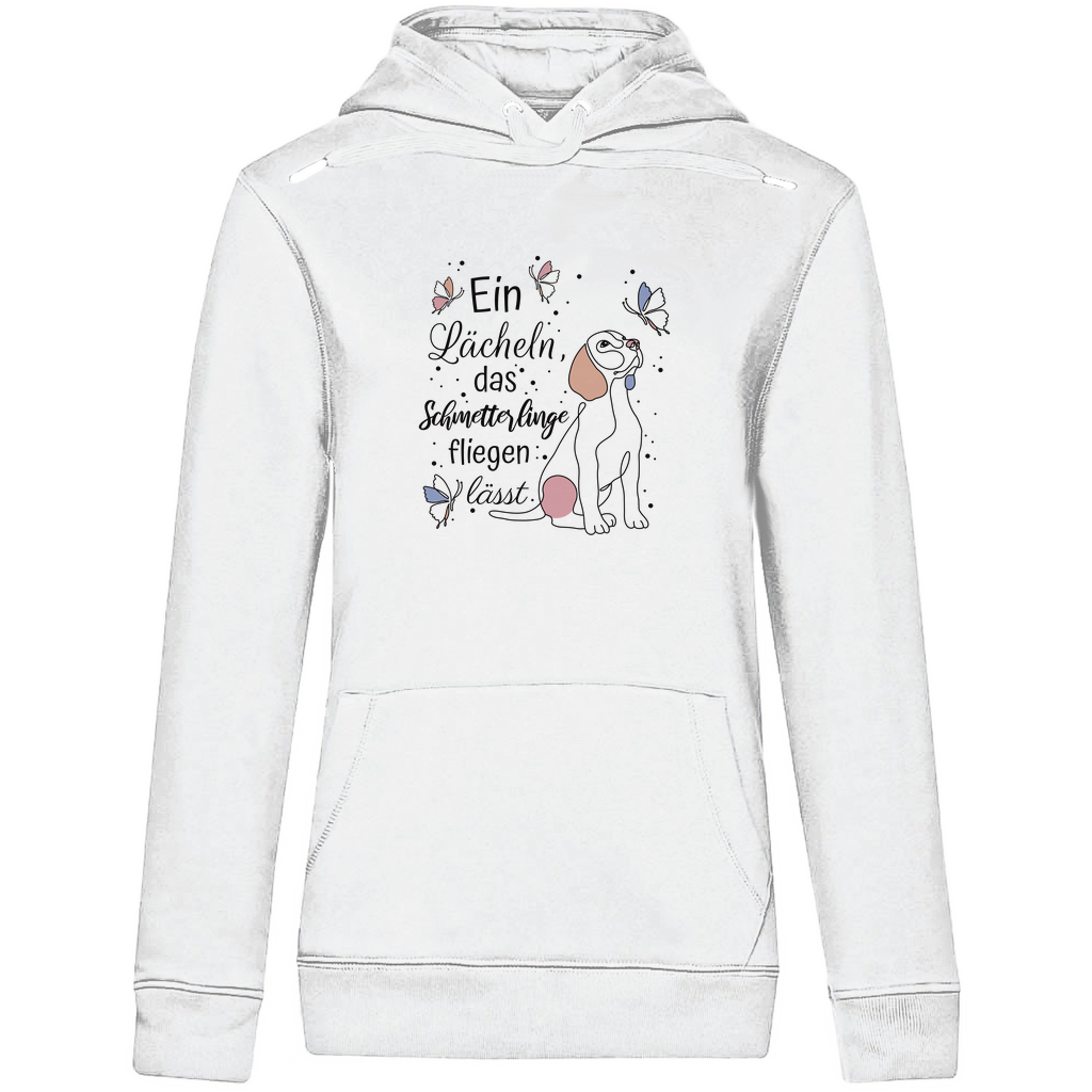 Schmetterlinge - Bio-Hoodie für Damen