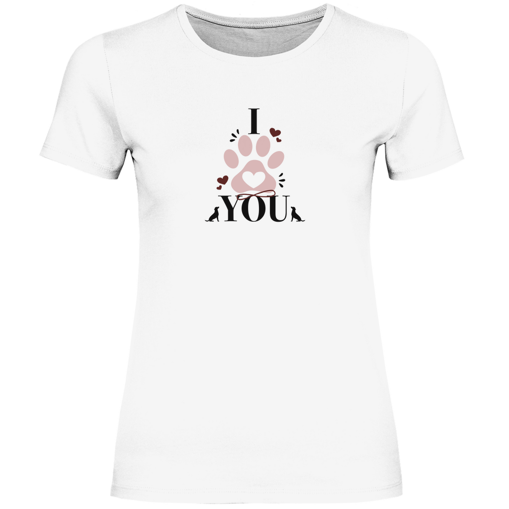 I Love You - T-Shirt für Damen