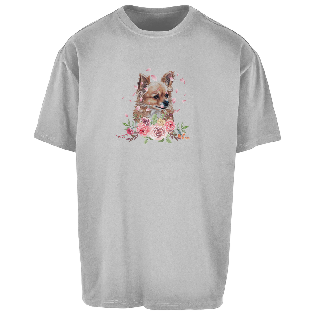 Flower Chihuahua - Oversize T-Shirt - Unisex