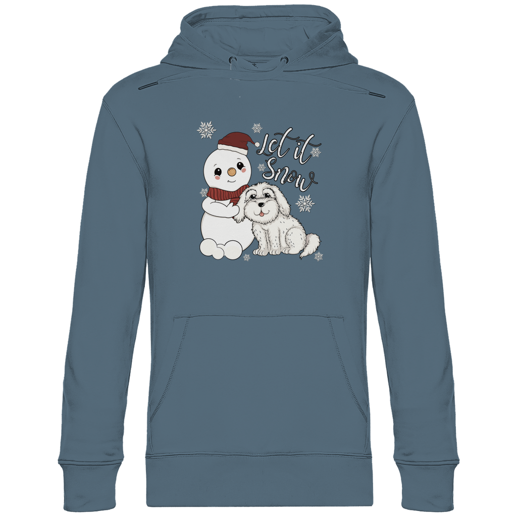 Let it snow - Bio-Hoodie für Herren