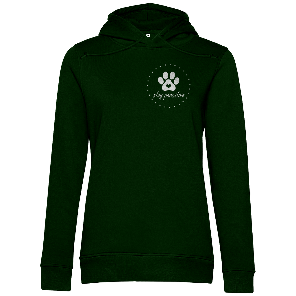 Stay Pawsitive- Bio-Hoodie für Damen