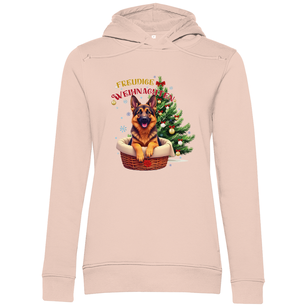 Freudige Weihnachten- Bio-Hoodie für Damen-Weihnachten