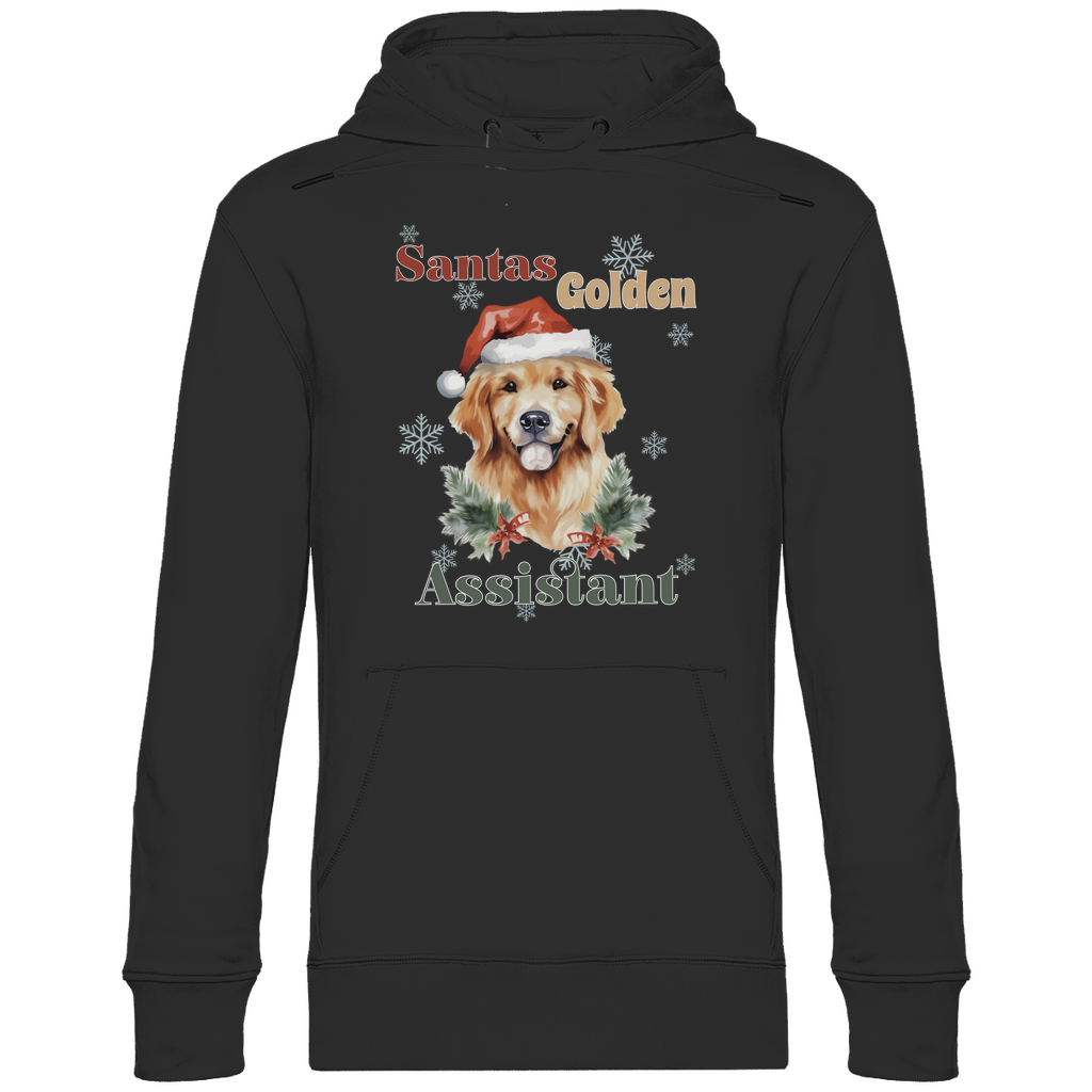 Santas Golden Assistant - Bio-Hoodie für Herren