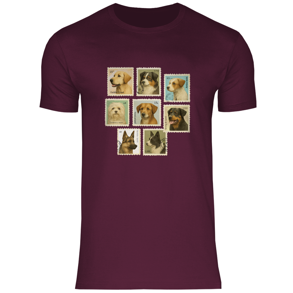 Briefmarken - T-Shirt für Herren