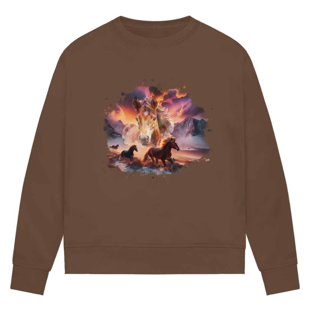 Magie der Pferde - Bio-Sweatshirt für Damen