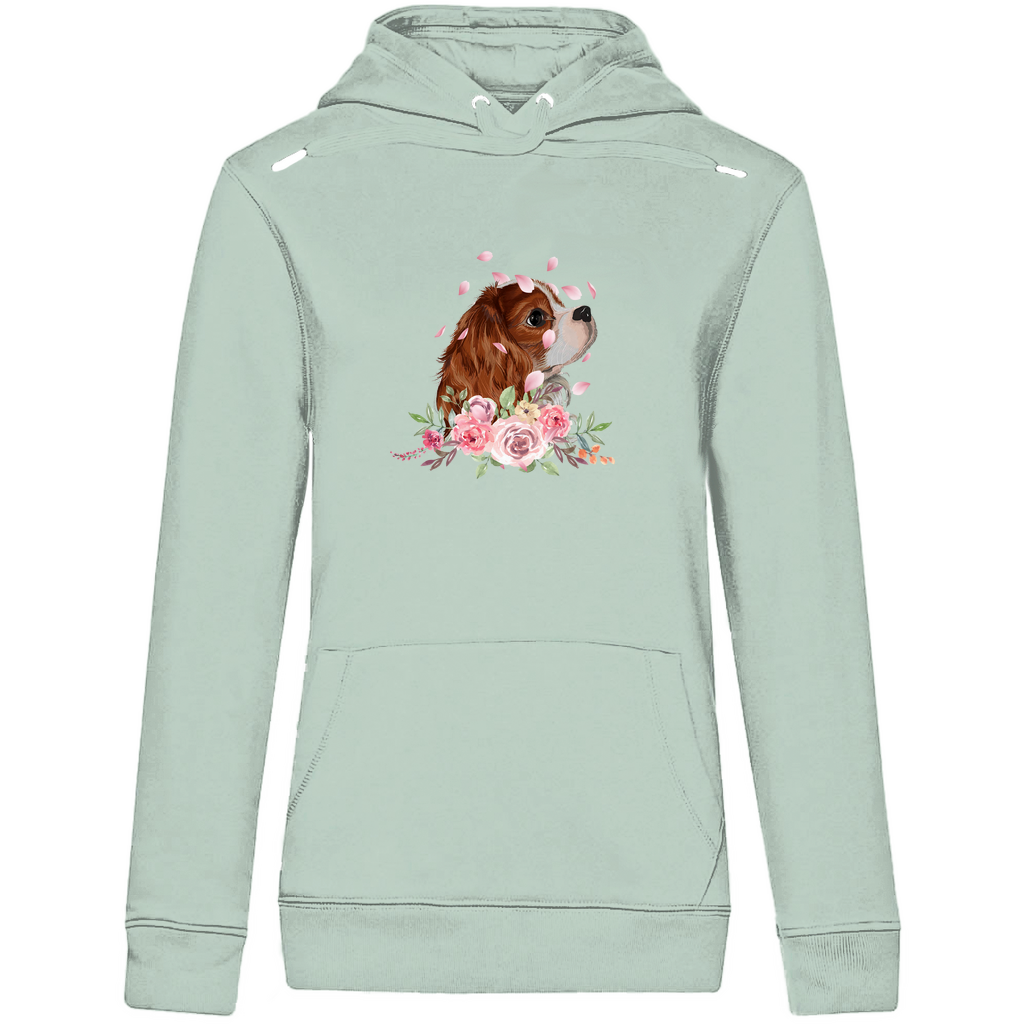 Flower Cavalier King Charles - Bio-Hoodie für Damen