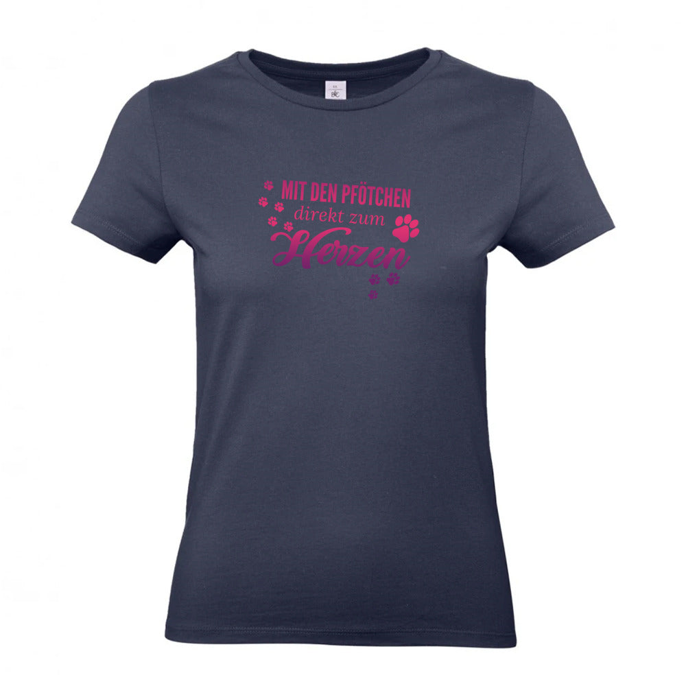 Direkt Zum Herzen - T-Shirt für Damen