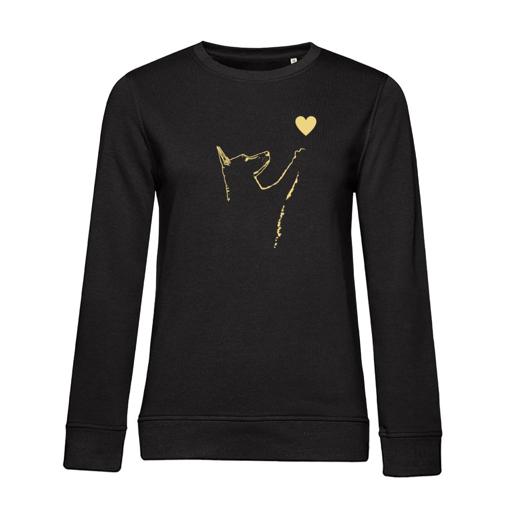 Liebe Hund – Wahre Liebe – Bio-Sweatshirt für Damen