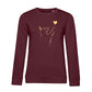 Liebe Hund – Wahre Liebe – Bio-Sweatshirt für Damen