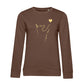 Liebe Hund – Wahre Liebe – Bio-Sweatshirt für Damen