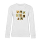 Briefmarken – Bio-Sweatshirt für Damen
