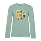 Briefmarken – Bio-Sweatshirt für Damen