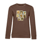 Briefmarken – Bio-Sweatshirt für Damen