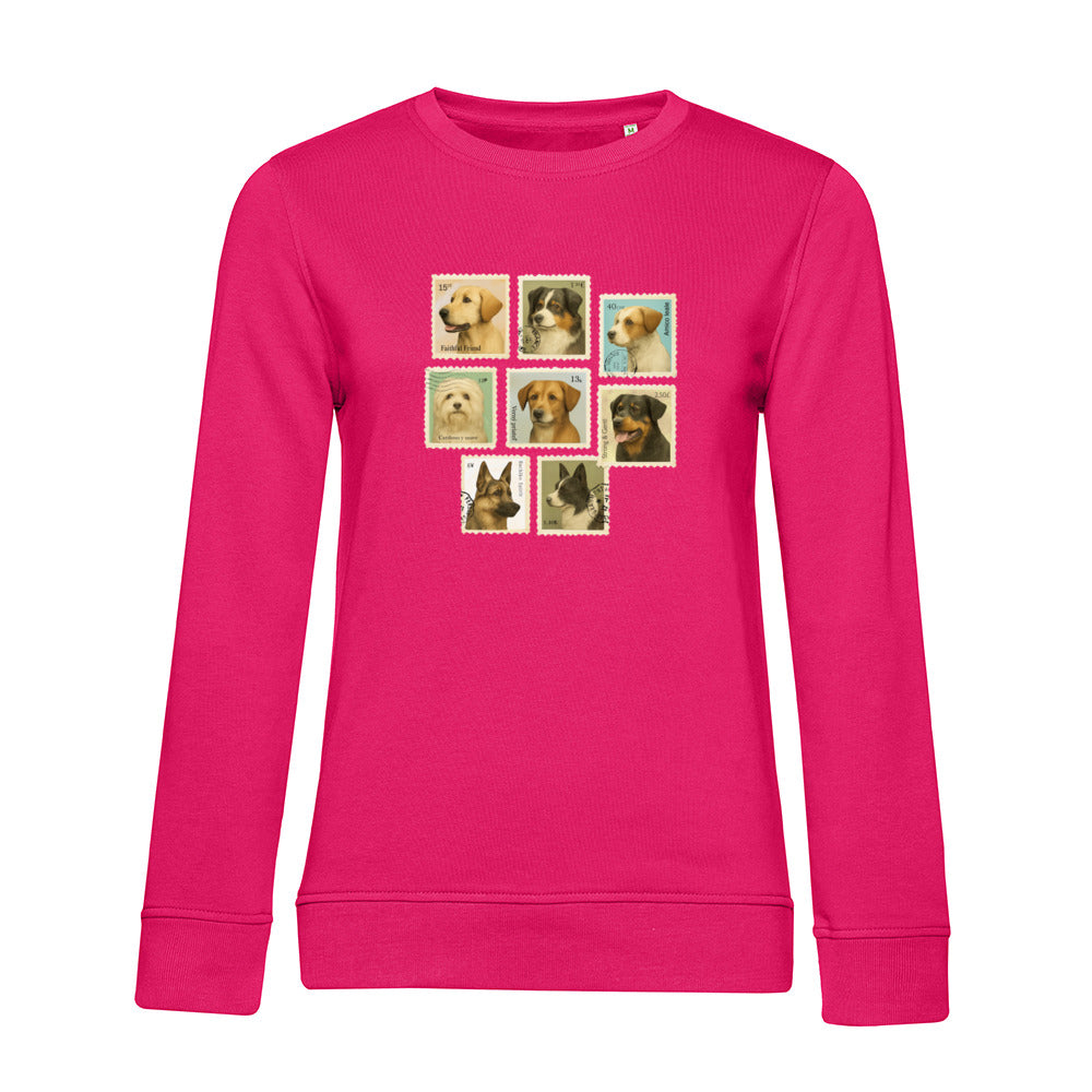 Briefmarken – Bio-Sweatshirt für Damen