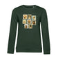Briefmarken – Bio-Sweatshirt für Damen
