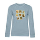 Briefmarken – Bio-Sweatshirt für Damen