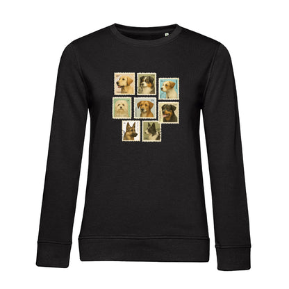 Briefmarken – Bio-Sweatshirt für Damen