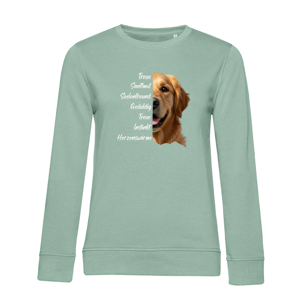 Golden Retriever – Bio-Sweatshirt für Damen