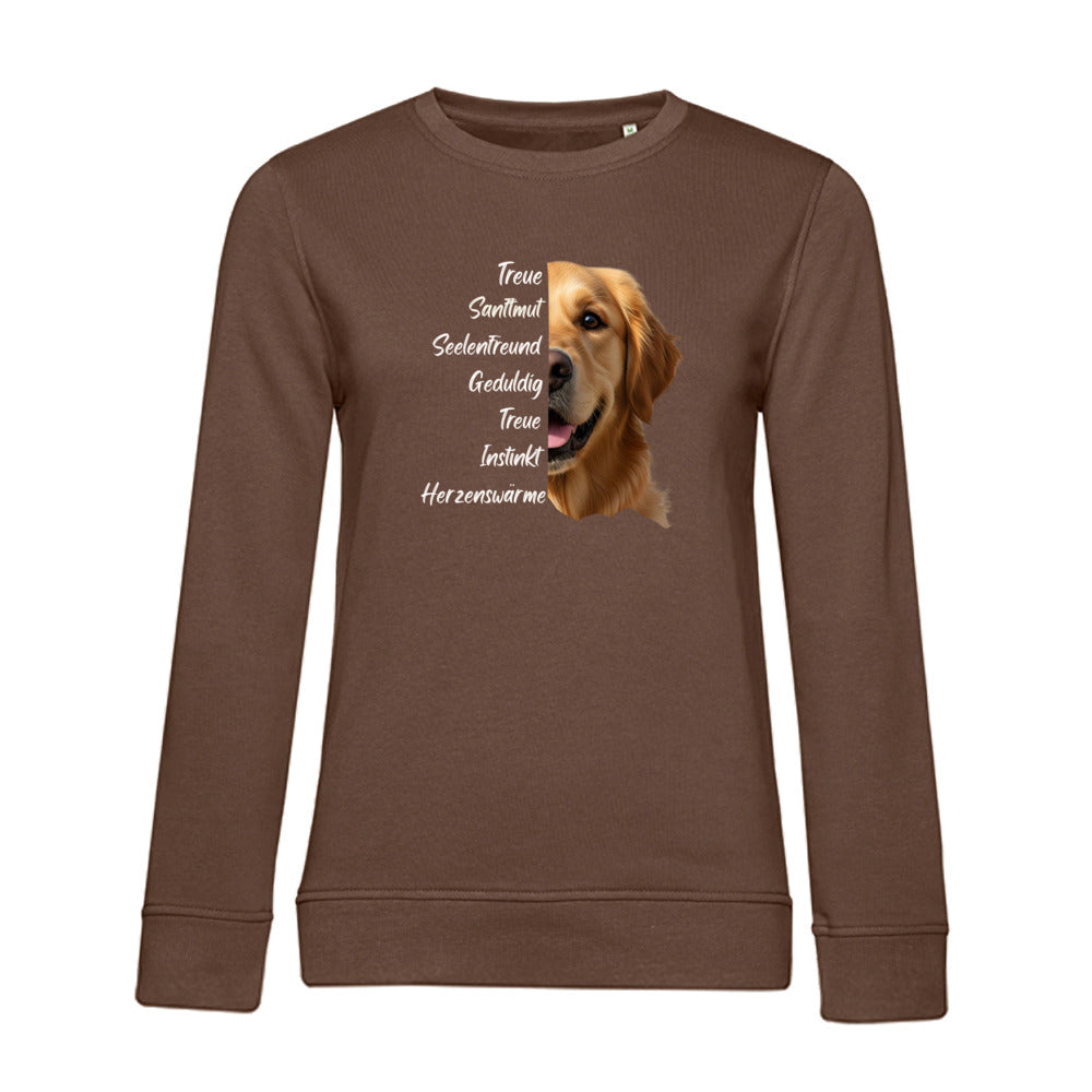 Golden Retriever – Bio-Sweatshirt für Damen