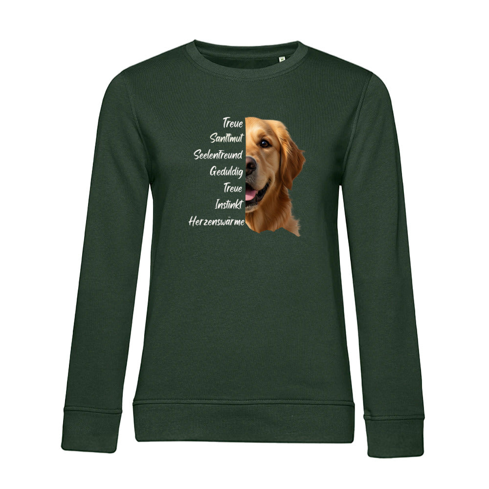 Golden Retriever – Bio-Sweatshirt für Damen
