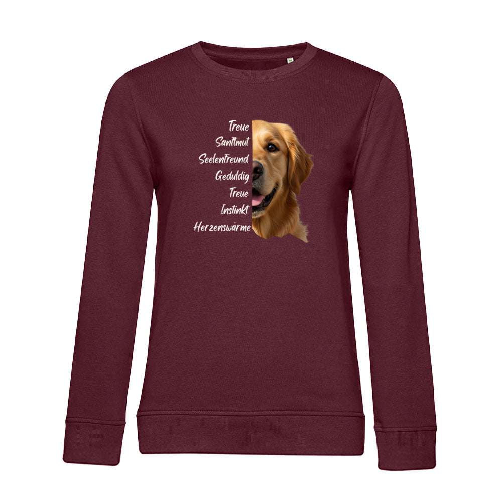 Golden Retriever – Bio-Sweatshirt für Damen