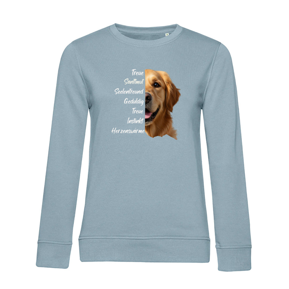 Golden Retriever – Bio-Sweatshirt für Damen