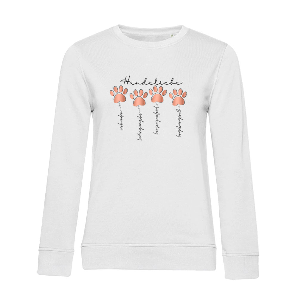 Hundeliebe – Bio-Sweatshirt für Damen
