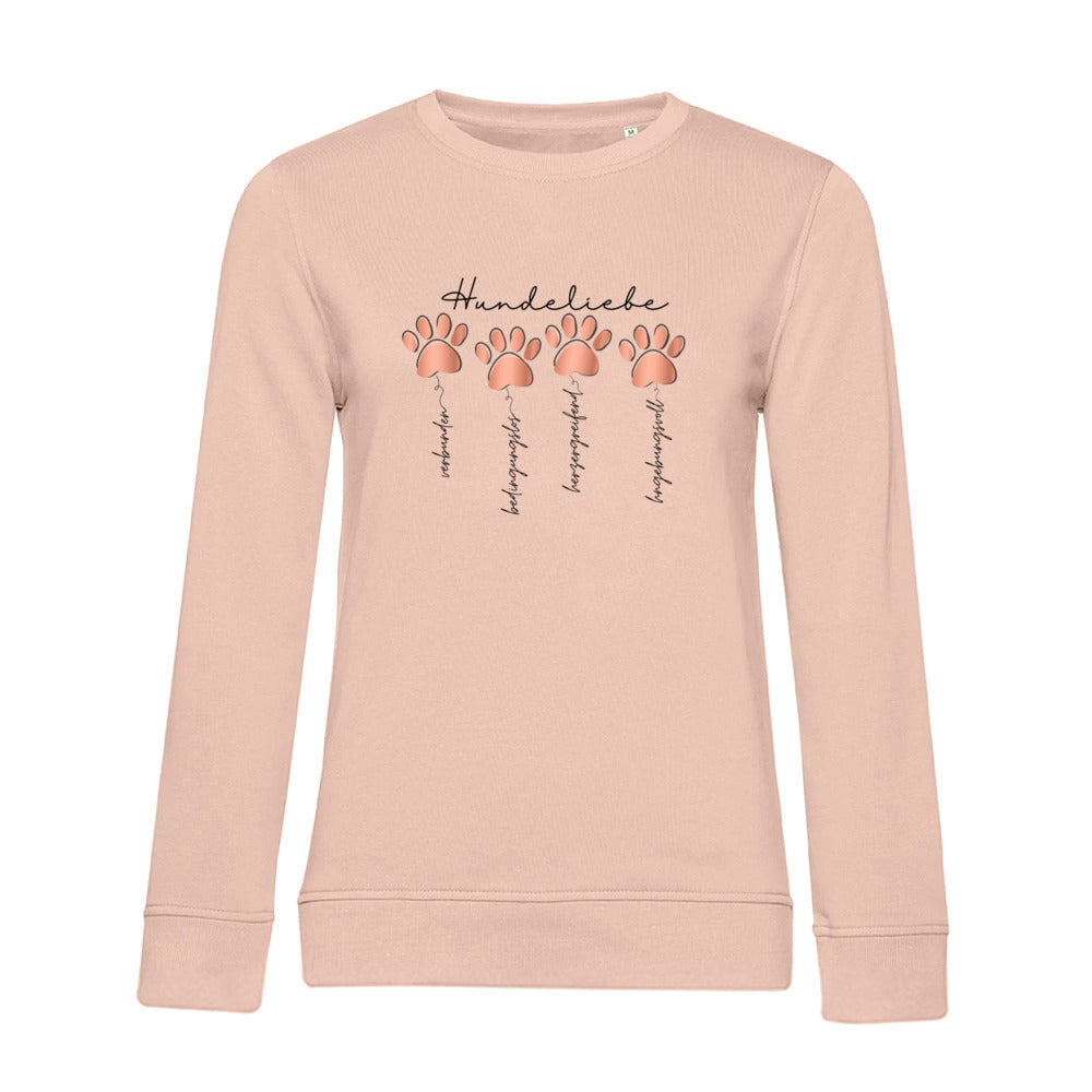 Hundeliebe – Bio-Sweatshirt für Damen