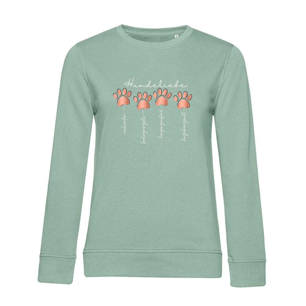 Hundeliebe – Bio-Sweatshirt für Damen