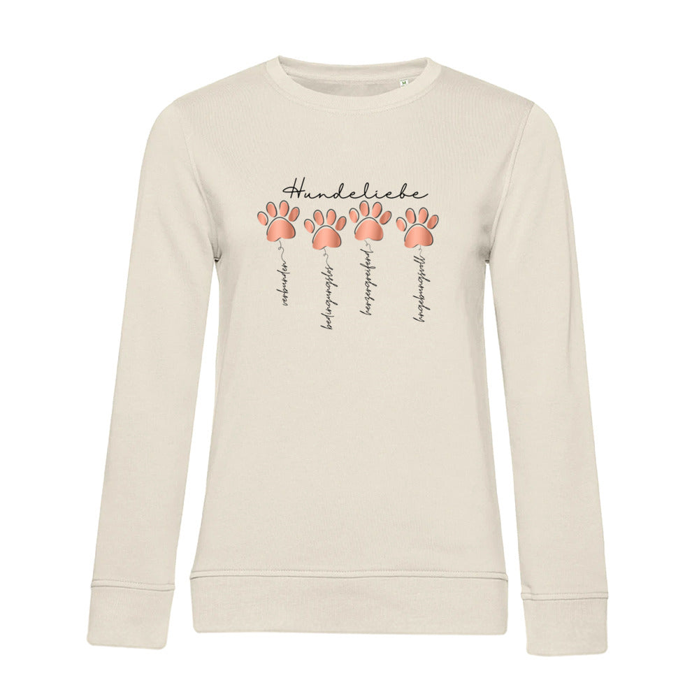 Hundeliebe – Bio-Sweatshirt für Damen