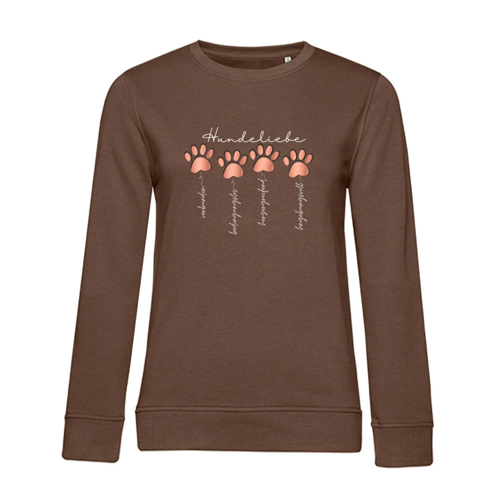 Hundeliebe – Bio-Sweatshirt für Damen