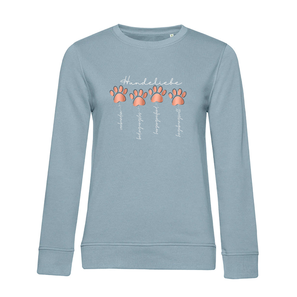 Hundeliebe – Bio-Sweatshirt für Damen