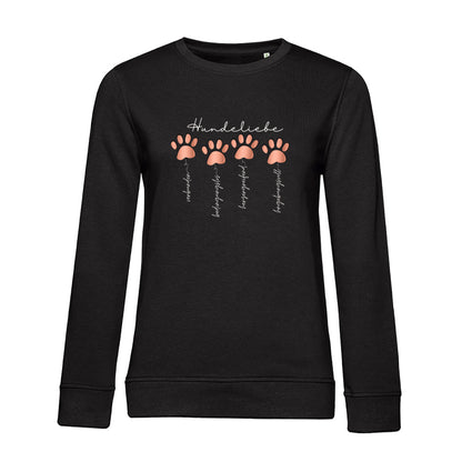 Hundeliebe – Bio-Sweatshirt für Damen