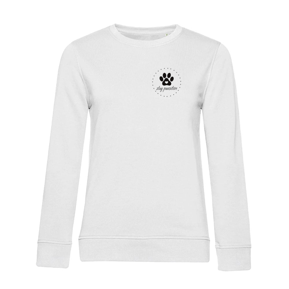 Stay Pawsitive – Bio-Sweatshirt für Damen