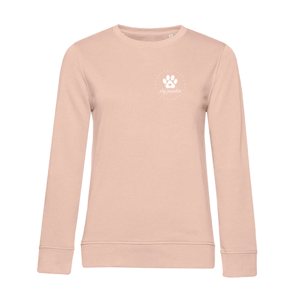 Stay Pawsitive – Bio-Sweatshirt für Damen