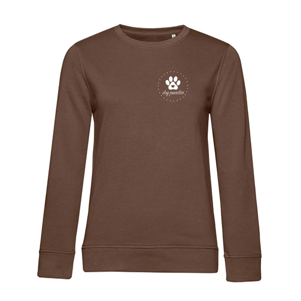 Stay Pawsitive – Bio-Sweatshirt für Damen